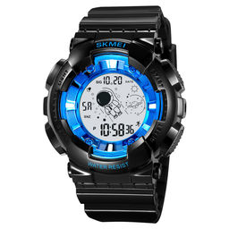 Часы наручные Skmei мужские электронные спортивные 2035black-blue-white