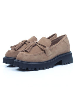 5929-5 BROWN Лоферы женские