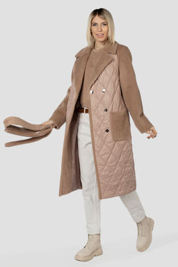 Пальто женское демисезонное (пояс) Утеплитель: Синтепон - El podio фото 2