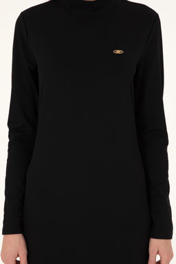 Женское черное трикотажное платье Неожиданная скидка в корзине - U.s. polo assn фото 5