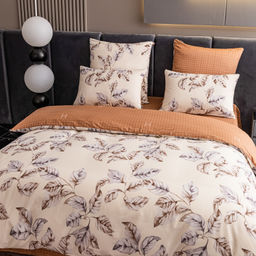 Комплект постельного белья Люкс Сатин 100% хлопок на резинке AR370 Евро/4 Наволочки - Ситрейд фото 4