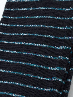 Цена за 3 пары! Гладкие детские колготки черного цвета в полоску - Mark formelle фото 4