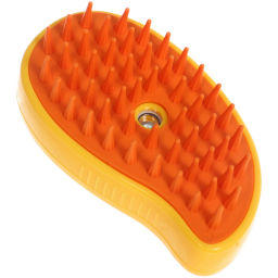 Паровая щетка с массажным эффектом "МОЙ БРО", цвет желтый, USB - зарядка, 6,5*11см (коробка Ultramarine)