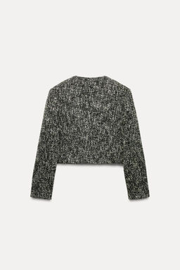 SHORT TEXTURED WEAVE BLAZER - Zara фото 6