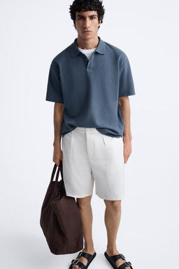 TEXTURED POLO SHIRT - Zara фото 14