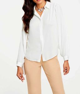 Блузка, экрю - Linea tesini фото 5