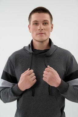 Толстовка мужская из футера Оскар темно-серый - Амадэль фото 5