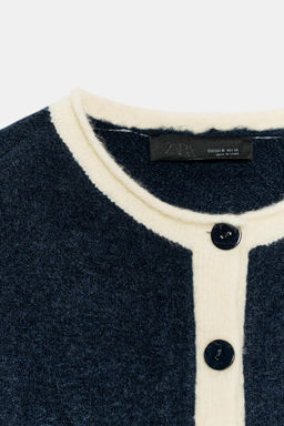 COLOUR BLOCK KNIT CARDIGAN - Zara фото 8