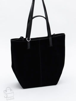 Сумка женская кожаная 2403YF black Polina&Eiterou