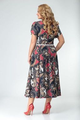 Блуза Swallow 803.2 черный+серебряный узор фото 208