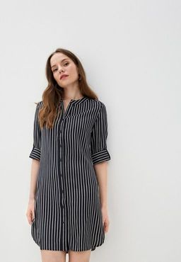 Платье-рубашка прямого кроя