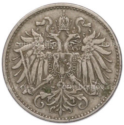 Монета 10 геллеров 1894 года Австрия