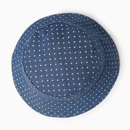 Панама детская MINAKU «Горошек», размер 44-46, синяя