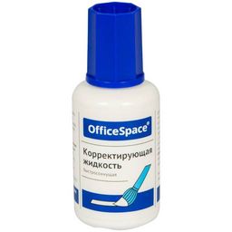 Цена за 5 шт. Корректирующая жидкость OfficeSpace 12мл., на хим.основе, с кисточкой (CFS20_1876)