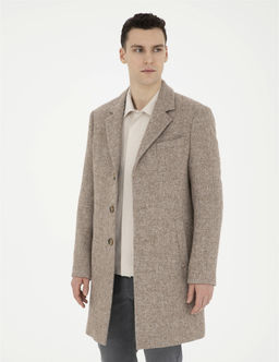 Kahverengi Y_n Kar___ml_ Slim Fit Ka_e Kaban