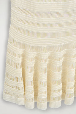 LADDER-STITCH KNITTED MIDI SKIRT - H&m фото 5