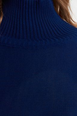 Lacivert Super Crop Basic Triko Kazak TWOAW21KZ0163