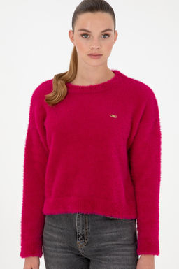 Женский свитер цвета фуксии Неожиданная скидка в корзине - U.s. polo assn фото 3