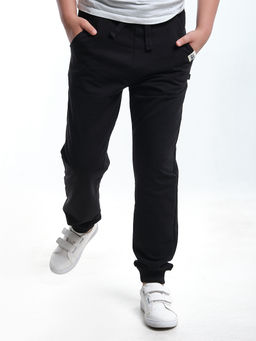 Брюки для мальчика на резинке черные 22-7612 черный