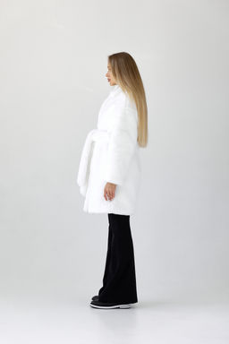 Шубка утеплённая 25005 (белый) - Kankan фото 2