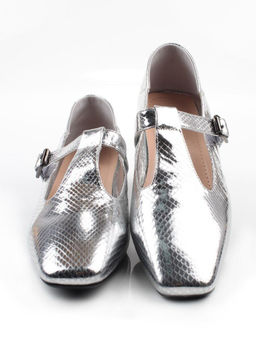 06-B68A-120U GREY/SILVER Туфли женские (натуральная кожа)