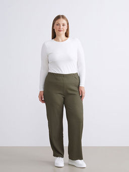 Beli Lastikli Dokulu Kad?n Pantolon