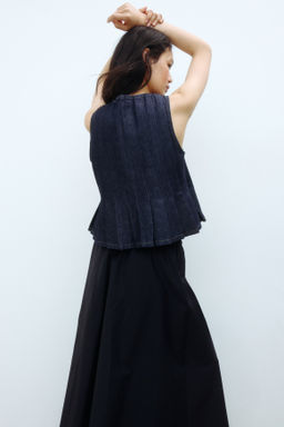 Chaleco denim con lazadas - H&m фото 5
