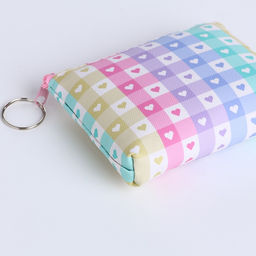 Цена за 2 шт. Кошелёк «Клетка», монетница, на молнии, МИКС