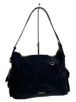 Женская сумка из искусственной замши, цвет черный