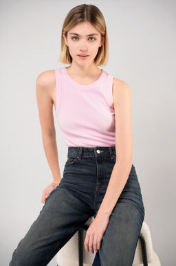 Женская майка-топ в рубчик Happyfox