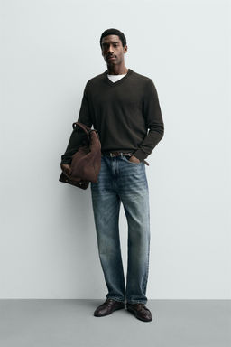 100% WOOL V-NECK JUMPER - Zara фото 9