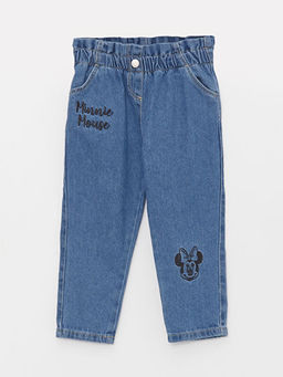 Beli Lastikli Minnie Mouse Nak??l? K?z Bebek Jean Pantolon - Waikiki фото 3