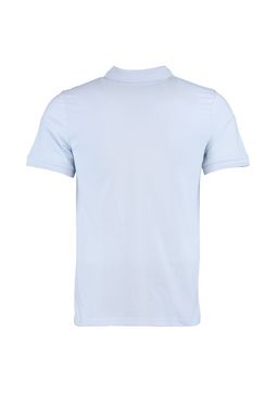Beyaz Slim/Dar Kesim Yakas? Cizgili Basic %100 Pamuk Polo Yaka T-shirt TMNSS20PO0009
