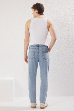 TRENDYOL MAN Siyah %100 Pamuk Relax Fit Boyfriend Jeans Kot Pantolon TMNAW21JE0286 - Trendyolmilla фото 4
