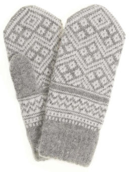Варежки женские "Ромбики" ПП 3232-6