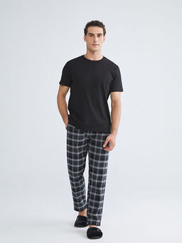 Standart Kal?p Ekose Erkek Pijama Alt