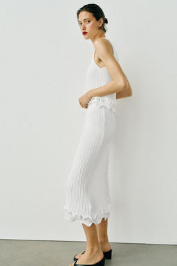 TOP PUNTO DOBLE CAPA / Blanco