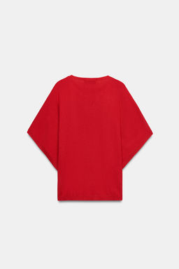 TOP PUNTO MANGA ANCHA / Rojo