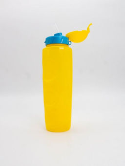Бутылка "Life" с трубочкой, yellow (700 ml)