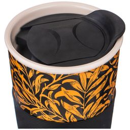 КРУЖКА LEFARD КОФЕМАНИЯ С ПЛАСТ. КРЫШКОЙ И С СИЛ ОБОДКОМ, 450МЛ  фото 3