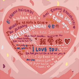 Картина по номерам на подрамнике Draw Me! Heart with text, (20*20 см)