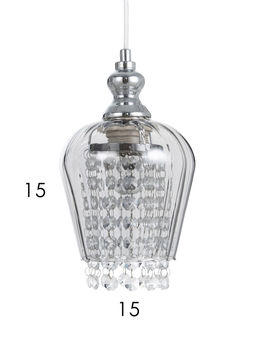 Светильник подвесной TR3613/3, 3хE27, 40 Вт, 57×14×92 см, хромированный