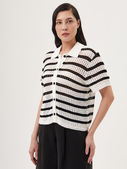 Кардиган женский 12621-54071 white/black