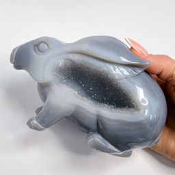 Кролик резной из Агата с жеодой - Радуга самоцветов фото 2