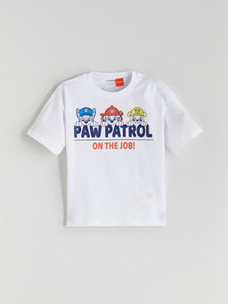 Bisiklet Yaka Paw Patrol Bask?l? Erkek ?ocuk Ti??rt