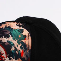 Кепка детская для мальчика «Волны», аниме, цвет чёрный, р-р 52-54, 5-7 лет