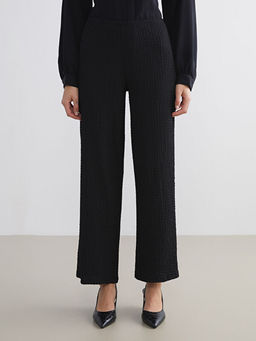 Beli Lastikli Dokulu Geni? Pa?a Kad?n Pantolon