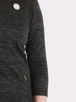 2В 4591.С2 Платье+ брошь - Almond фото 5