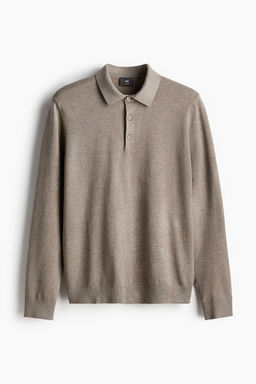 Polo de punto fino Slim Fit - H&m фото 5