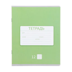 Комплект тетрадей из 10 штук, тетрадь 12 листов в клетку, однотонная Новая Школьная, обложка мелованная бумага, ВД-лак, блок офсет - Calligrata фото 6